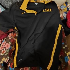 LSU Black and Gold Nike Polo Shirt